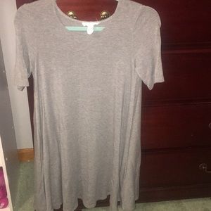 Gray t-shirt dress